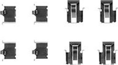 TRW PFK236 - Комплектующие для колодок дискового тормоза abcparts.ee