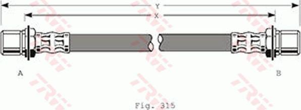 TRW PHA180 - Тормозной шланг abcparts.ee