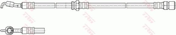 TRW PHD984 - Тормозной шланг abcparts.ee