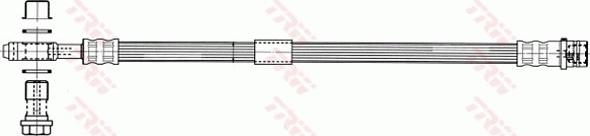 TRW PHD935 - Тормозной шланг abcparts.ee
