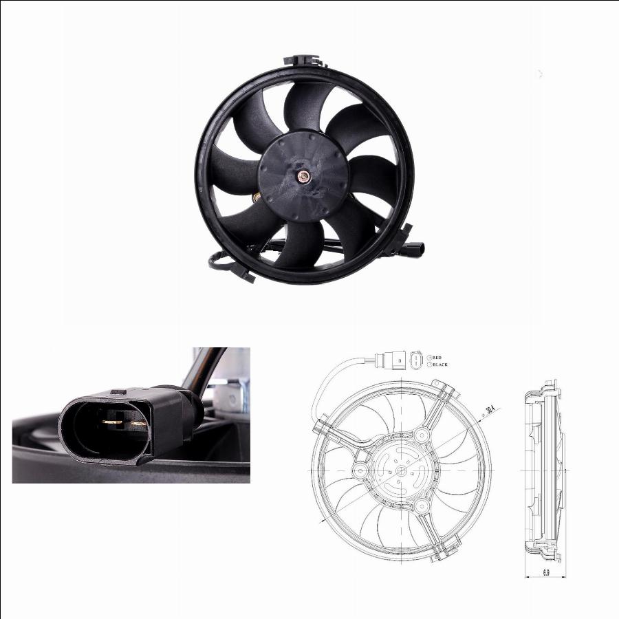 TYC 802-0002 - Вентилятор, охлаждение двигателя abcparts.ee