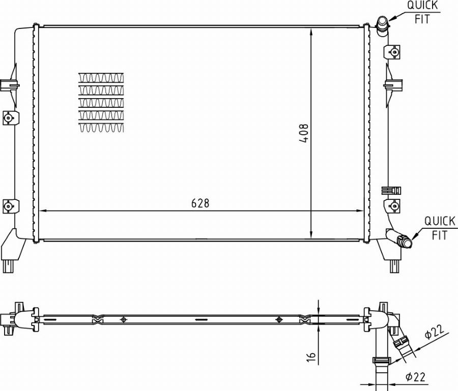 TYC 737-0066 - Радиатор, охлаждение двигателя abcparts.ee