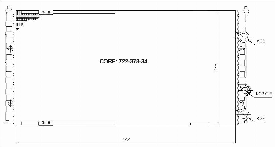 TYC 737-0011 - Радиатор, охлаждение двигателя abcparts.ee