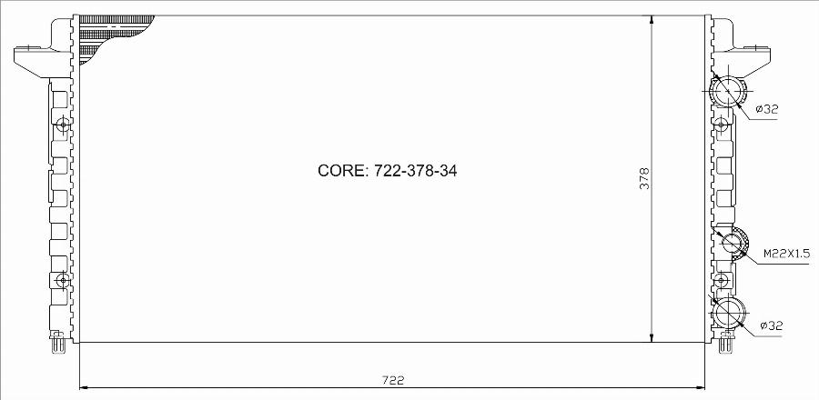 TYC 737-0012 - Радиатор, охлаждение двигателя abcparts.ee
