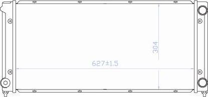 TYC 737-0034 - Радиатор, охлаждение двигателя abcparts.ee