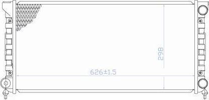 TYC 737-0033 - Радиатор, охлаждение двигателя abcparts.ee