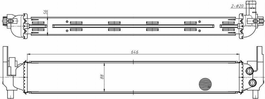 TYC 737-0070 - Радиатор, охлаждение двигателя abcparts.ee