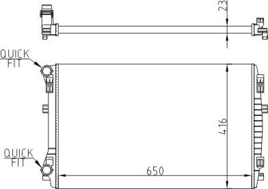 TYC 737-0071-R - Радиатор, охлаждение двигателя abcparts.ee