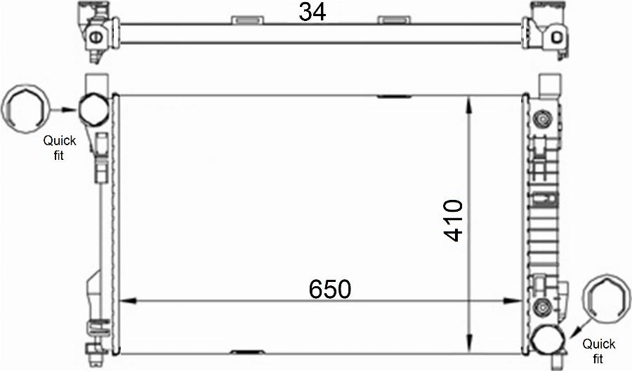 TYC 721-0013-R - Радиатор, охлаждение двигателя abcparts.ee