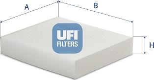 UFI 53.623.00 - Фильтр воздуха в салоне abcparts.ee