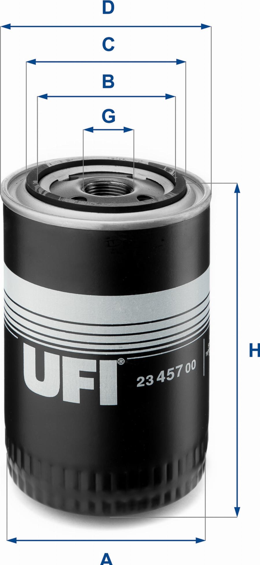 UFI 23.457.00 - Масляный фильтр abcparts.ee