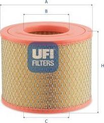 UFI 27.I95.00 - Воздушный фильтр двигателя abcparts.ee