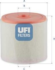 UFI 27.J38.00 - Воздушный фильтр двигателя abcparts.ee