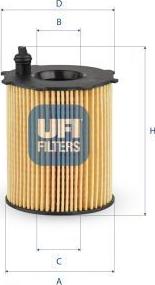 UFI 25.037.00 - Масляный фильтр abcparts.ee