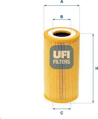 UFI 25.165.00 - Масляный фильтр abcparts.ee