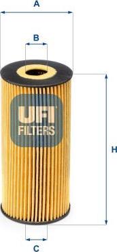 UFI 25.166.00 - Масляный фильтр abcparts.ee