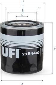 UFI 23.544.00 - Масляный фильтр abcparts.ee