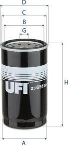 UFI 23.651.00 - Масляный фильтр abcparts.ee