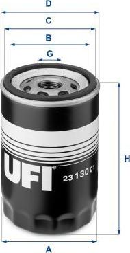 UFI 23.130.01 - Масляный фильтр abcparts.ee