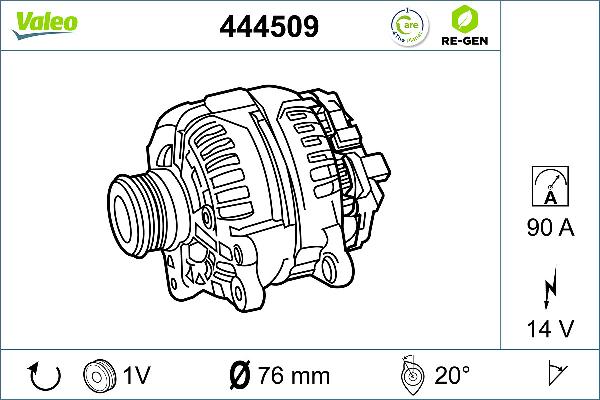 VALEO 444509 - Генератор abcparts.ee