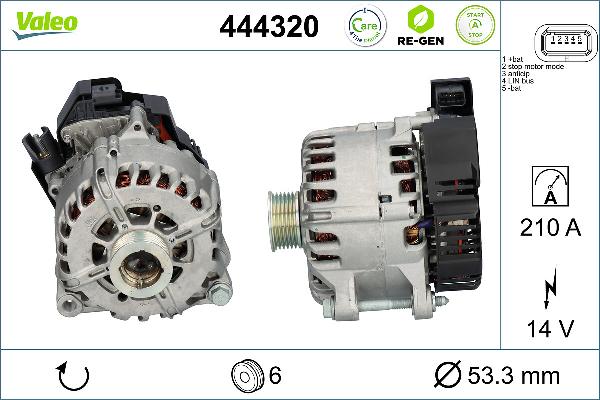 VALEO 444320 - Генератор abcparts.ee