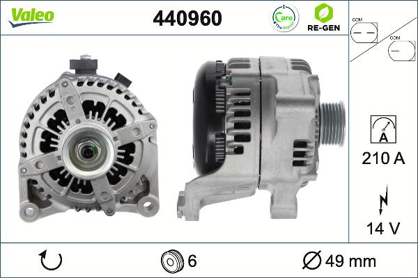 Valeo 440960 - Генератор abcparts.ee