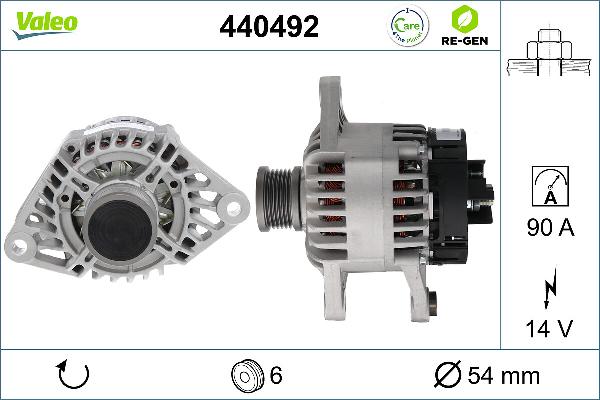 VALEO 440492 - Генератор abcparts.ee