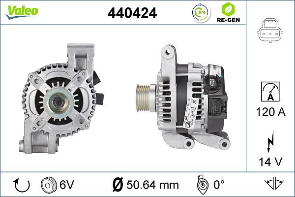VALEO 440424 - Генератор abcparts.ee