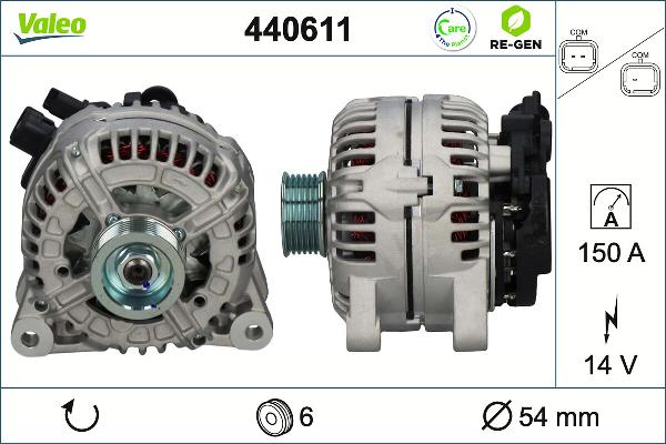 VALEO 440611 - Генератор abcparts.ee