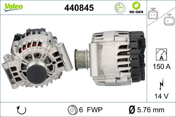 VALEO 440845 - Генератор abcparts.ee