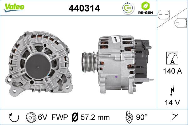 VALEO 440314 - Генератор abcparts.ee