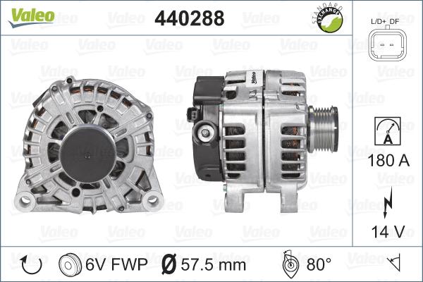 VALEO 440288 - Генератор abcparts.ee