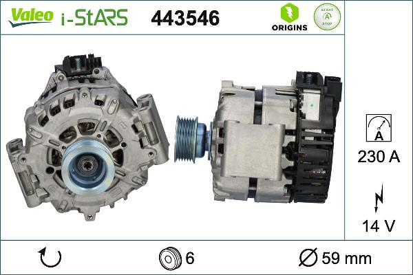 Valeo 443546 - Генератор abcparts.ee