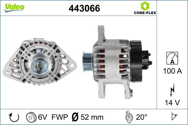 VALEO 443066 - Генератор abcparts.ee