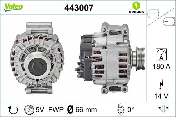 VALEO 443007 - Генератор abcparts.ee