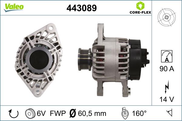 VALEO 443089 - Генератор abcparts.ee