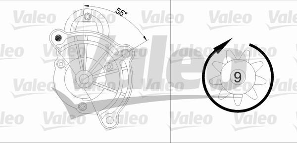 Valeo 455748 - Стартер abcparts.ee