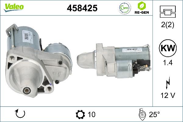 VALEO 458425 - Стартер abcparts.ee