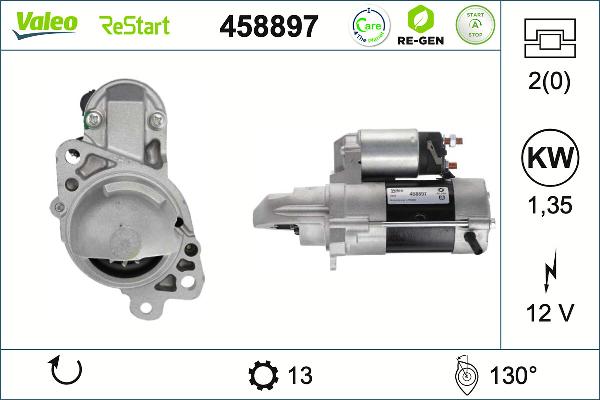 VALEO 458897 - Стартер abcparts.ee