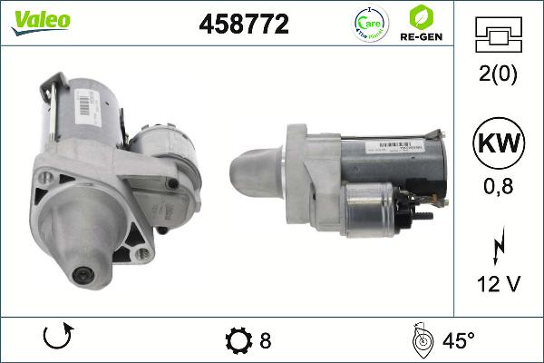 VALEO 458772 - Стартер abcparts.ee