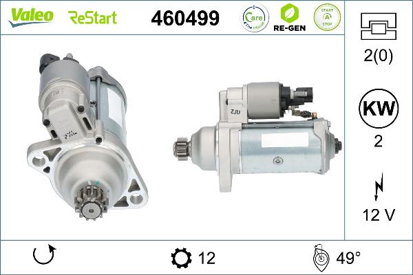 VALEO 460499 - Стартер abcparts.ee