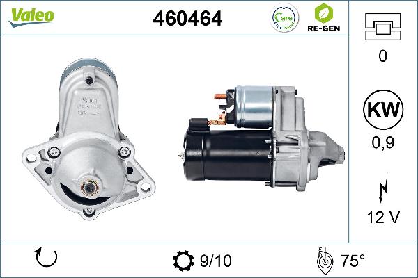 VALEO 460464 - Стартер abcparts.ee