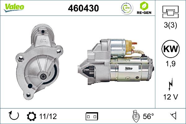 Valeo 460430 - Стартер abcparts.ee