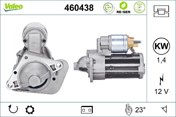 VALEO 460438 - Стартер abcparts.ee