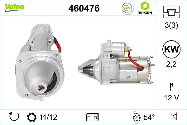 VALEO 460476 - Стартер abcparts.ee