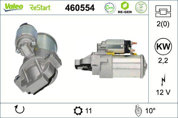 VALEO 460554 - Стартер abcparts.ee