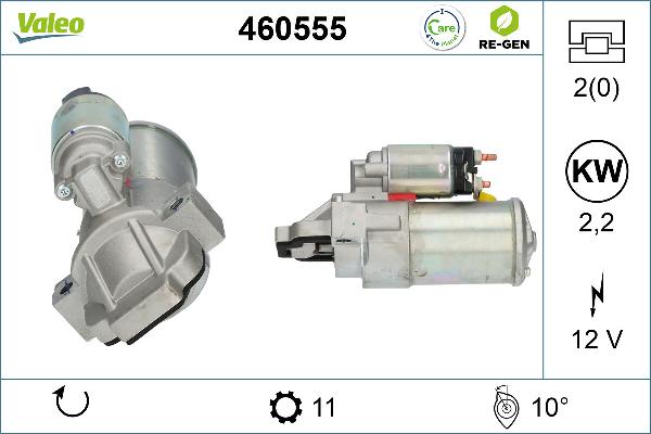 VALEO 460555 - Стартер abcparts.ee