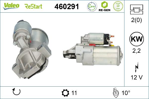 VALEO 460291 - Стартер abcparts.ee