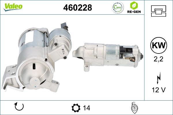 VALEO 460228 - Стартер abcparts.ee
