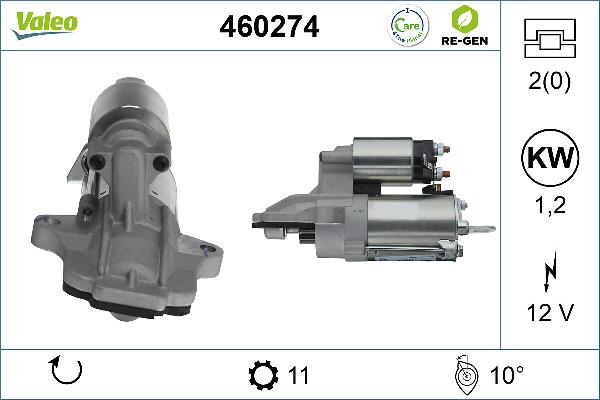 VALEO 460274 - Стартер abcparts.ee